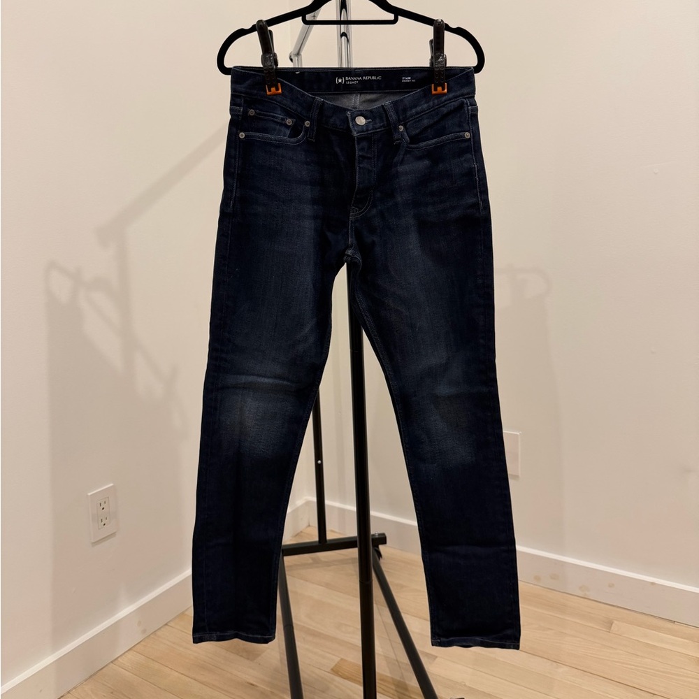Men's Banana Republic Dark Blue Stretch Jeans
